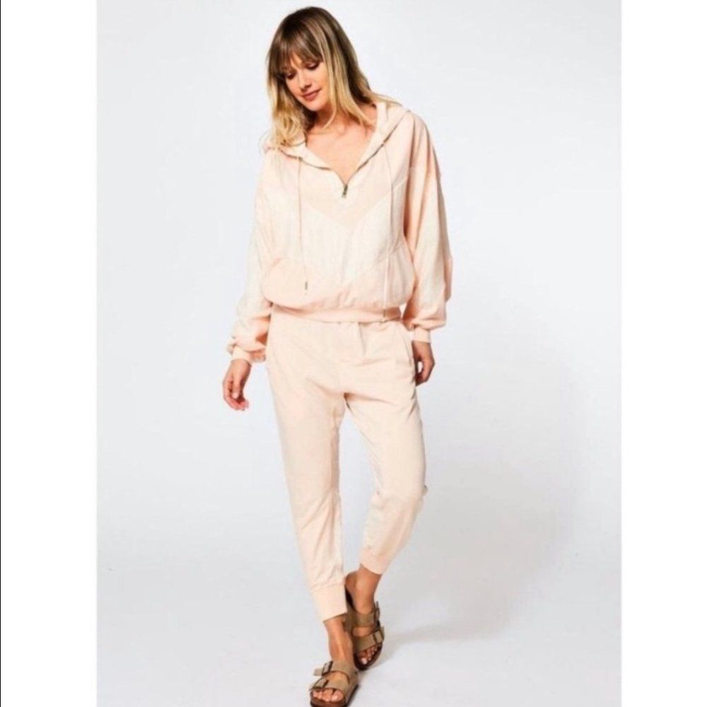 Young Fabulous & Broke Peach Cargo Elastic Waistband Relax Fit Joggers SizeM